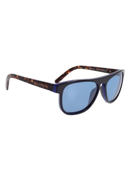Louis Vuitton Oliver Eyewear Sunglasses Acetate Tortoiseshell Pattern Blue main image 5